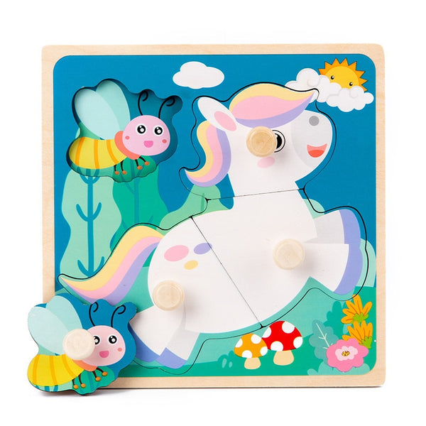 3D Wooden Puzzles Educational