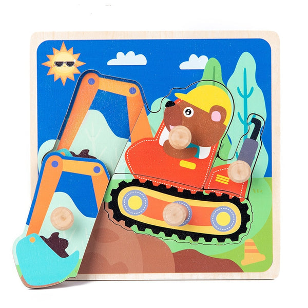 3D Wooden Puzzles Educational