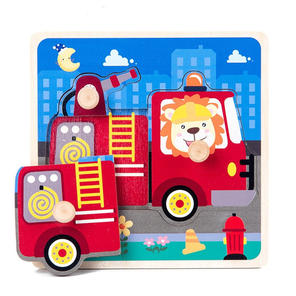 3D Wooden Puzzles Educational