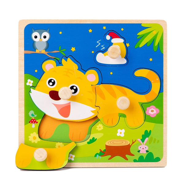 3D Wooden Puzzles Educational