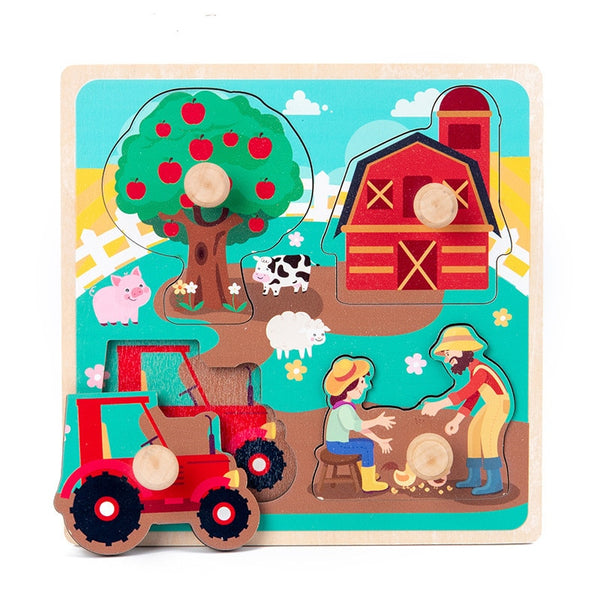 3D Wooden Puzzles Educational