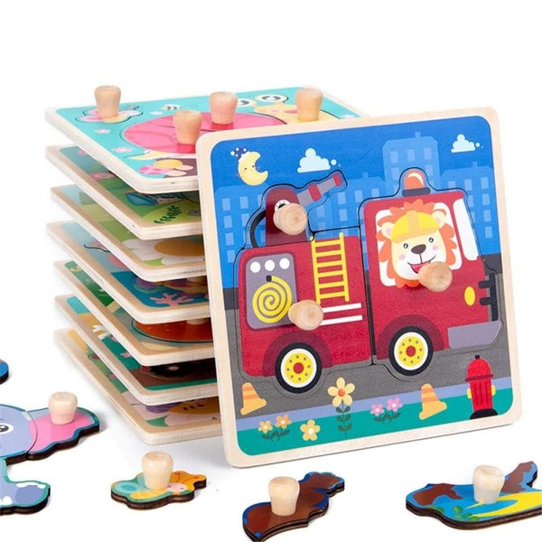 3D Wooden Puzzles Educational