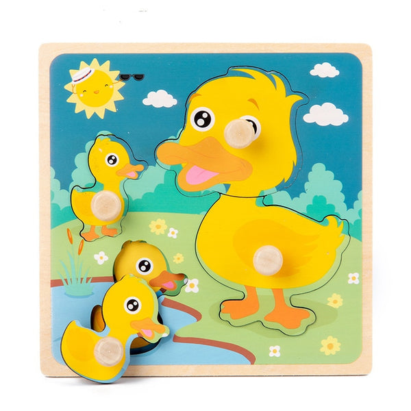 3D Wooden Puzzles Educational