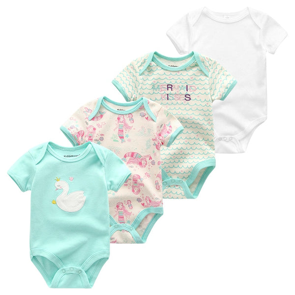 4Pcs Newborn Bodysuit Baby Boy