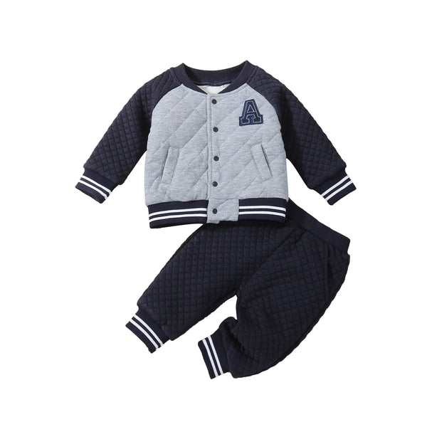 Sleeve Cotton Jacket and Trousers Set