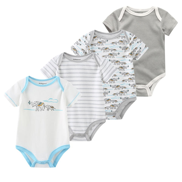 4Pcs Newborn Bodysuit Baby Boy