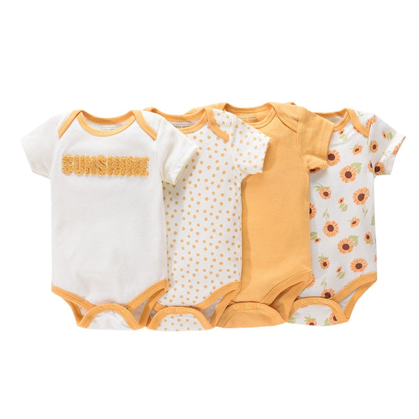 4Pcs Newborn Bodysuit Baby Boy