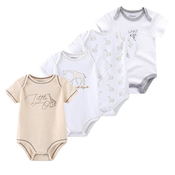 4Pcs Newborn Bodysuit Baby Boy