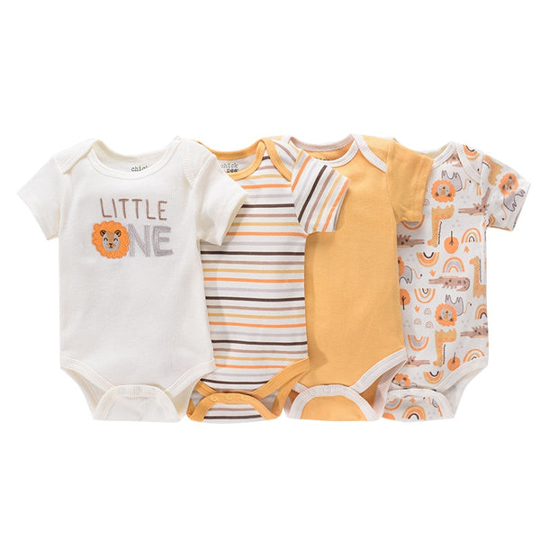 4Pcs Newborn Bodysuit Baby Boy