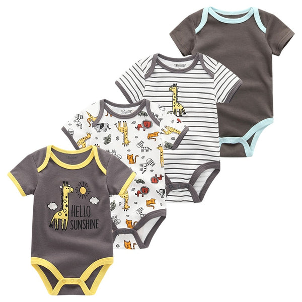 4Pcs Newborn Bodysuit Baby Boy