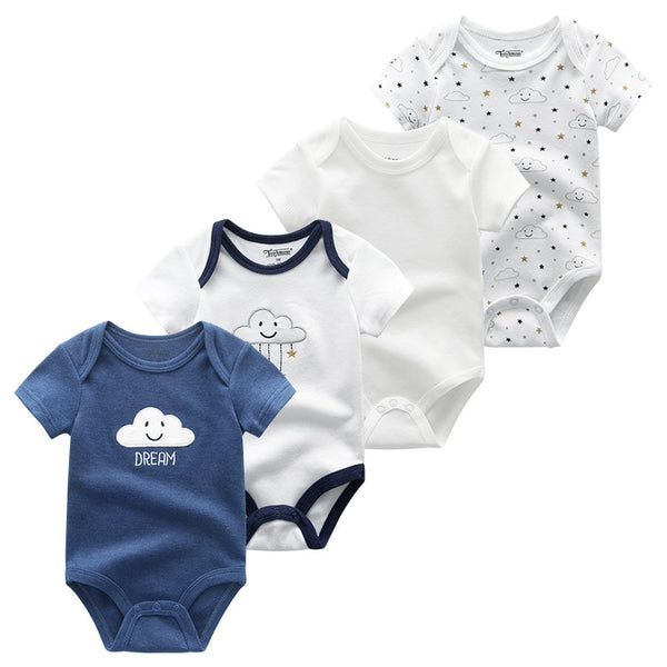 4Pcs Newborn Bodysuit Baby Boy