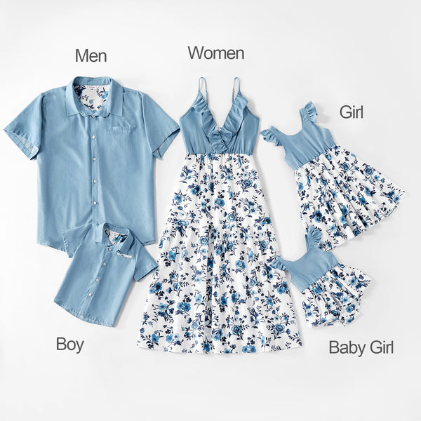 Dresses & Denim Tops Short  Sleeve Family Look