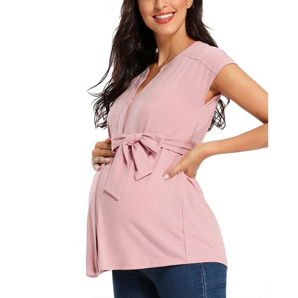 Pregnant Blouse with Belt