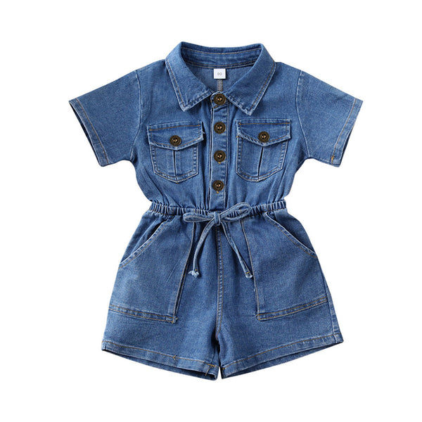 Denim Romper