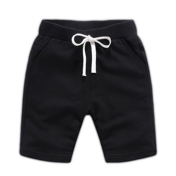 Shorts Cotton Solid Elastic Waist Shorts